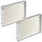 Azar Displays White Acrylic Block with Metal Back Plate 5 in. X 7 in., 2PK 104667-WHT-2PK - alternate 1